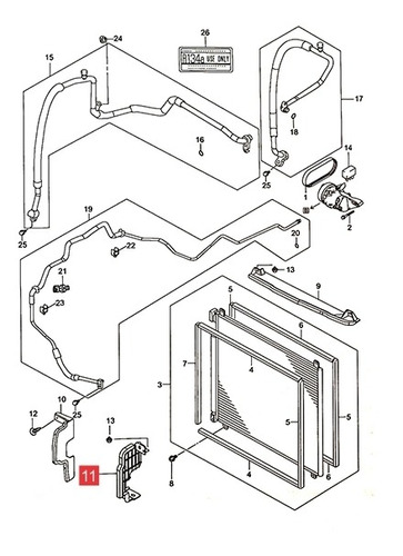 Soporte Condensador Izq.  Suzuki S-presso 2020-