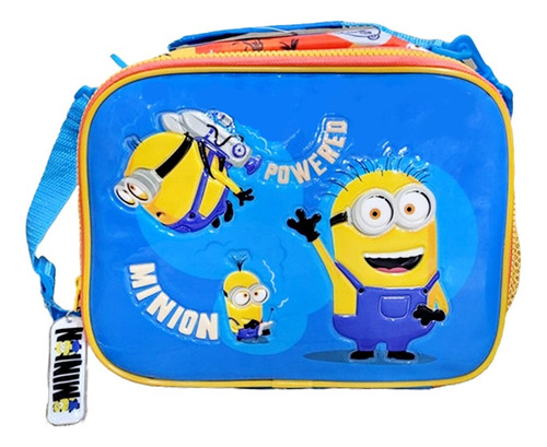 Lunchera Térmica Infantil, Escolar Minions, Wabro - 13021 Color Azul Minions