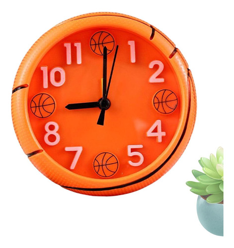 Desk Alarm Clock - Football Basketball Shaped Basketball