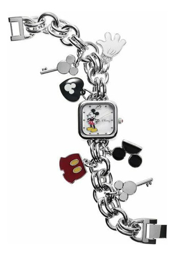 Pulsera De Reloj Mickey Mouse Para Mujer Plata Y Oro Modern