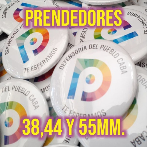 50 Pins Prendedores Personalizados 55mm. Promo Por Mayor