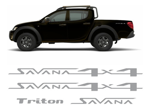 Kit Adesivo Resinado Mitsubishi L200 Savana 4x4 2015 Pj019