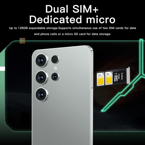 El Teléfono Más Vendido En 2025 S25 Ultra Dual Sim Smartphone 16gb Ram 512gb Rom Support Red 5g Internet Súper Rápido Celulares 5000mah Android 14 Negro