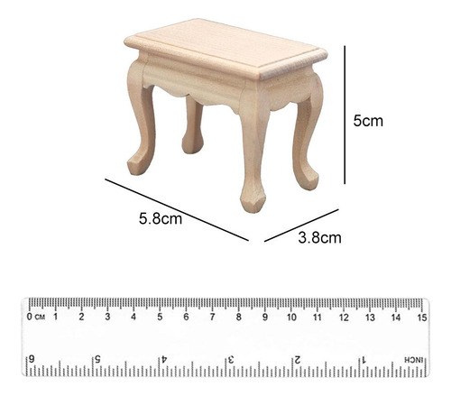 Diy Mini Muebles De Mesa De Madera Juguetes Decoración De