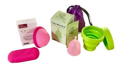 Kit Copa Menstrual S + Disco Menstrual S + Estuche Silicona