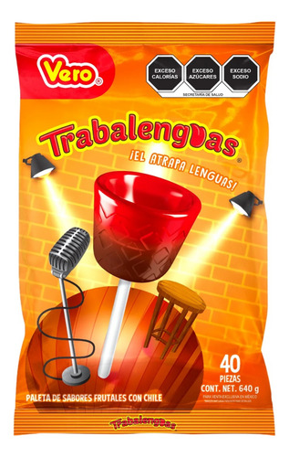 Paleta Trabalenguas 40 Piezas