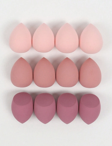 Set 12 Esponja De Maquillaje Para Difuminar Corrector Y Base