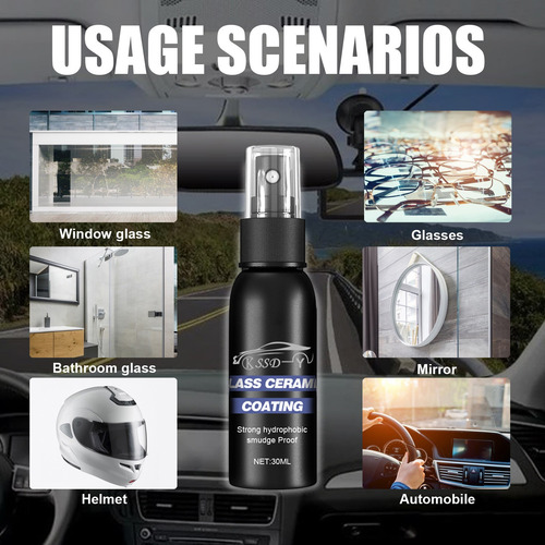 Limpiador De Vidrios P Ceramic, Repelente Al Agua Y Protecto