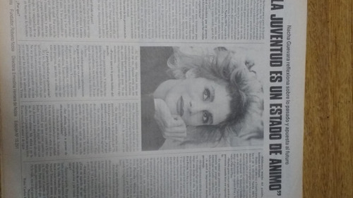 Clarin 15291  Nacha Guevara Reflexiona 1988 