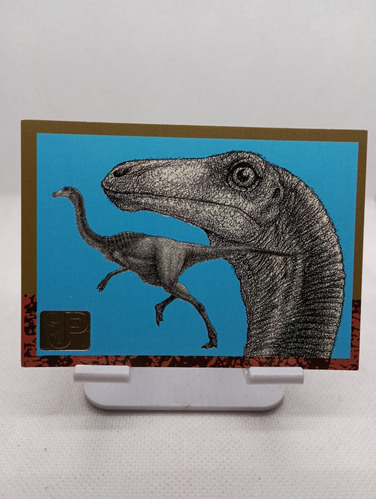 Tarjeta Topps Jurassic Park # 80 Gallimimus The Art Of Crash