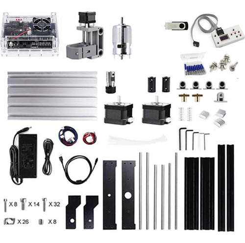 Cnctopbaos Diy Mini 1610 Pro Fresadora 3 Ejes Grbl Control C