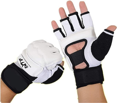 Guantes De Entrenamiento De Taekwondo Blancos Guardamanos