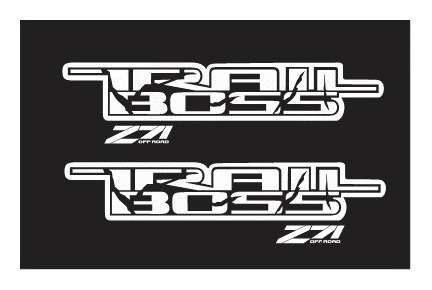 Sticker Trail Boss Z71 Off Road Compatible Con Silverado