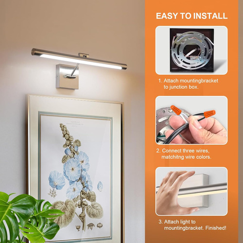 Lámpara Led De Metal Con Brazo Ajustable De 42 Cm