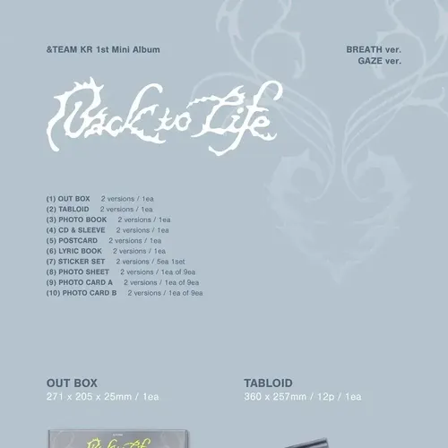 Team - Primer Miniálbum Kr [back To Life] (ver. B) | MercadoLivre