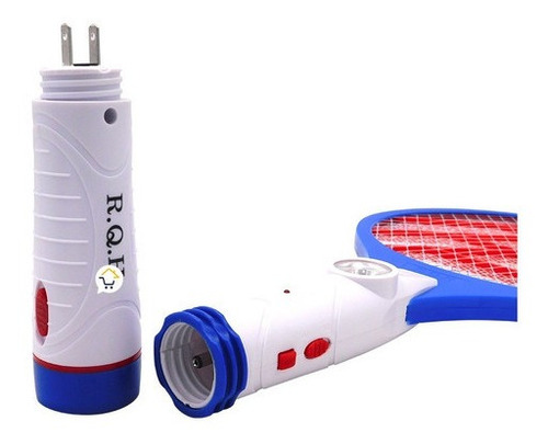 Imagen 2 de 7 de Raqueta Eléctrica Mata Zancudos Moscas Mosquitos Linterna