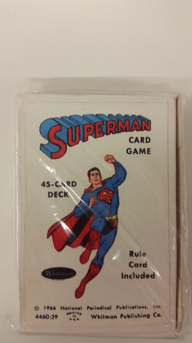 Juego De Baraja Superman Antiguo 45 Cartas Reproduccion