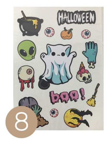 Imagen 2 de 10 de Stickers Vinilo Autoadhesivo X 1 Grande Calco Resiste Agua