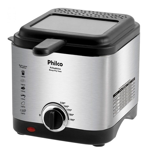 Fritadeira Elétrica Philco Com Óleo Deep Fry 900w