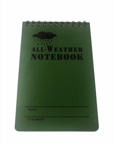 Bloco De Notas Táticas Todos Os Climas Notebook Impermeável
