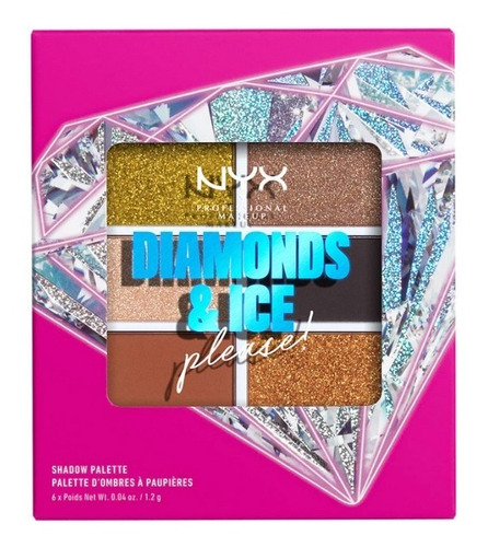 Nyx Paleta De Sombras Diamonds & Ice Color de la sombra Jeweled & Jaded