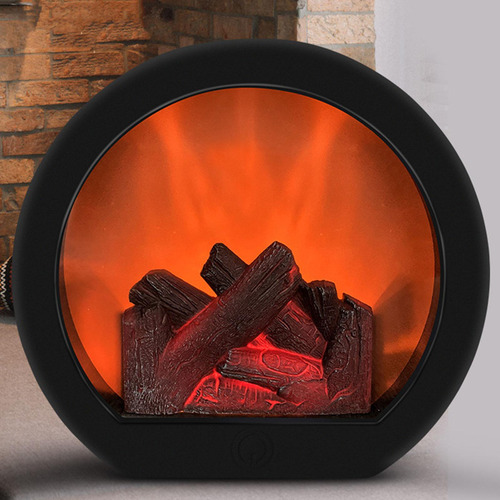 Simulación Chimenea Realista Parpadeo Efecto Llama Linterna