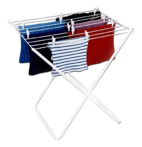 Imagen 3 de 6 de Tender De Ropa De Pie Plegable 7 Varillas - Disentino®