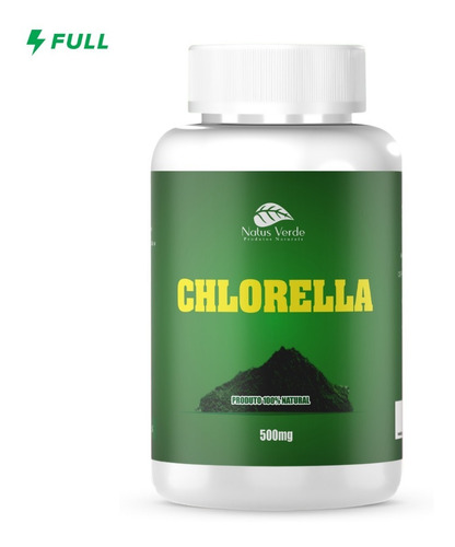 Imagem 1 de 3 de Chlorella 500mg 100 Cápsulas - Clorela