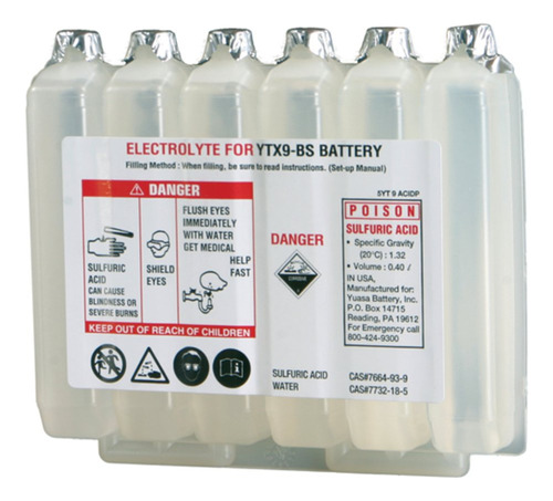 Battery Acid Para Ytx20l-bs Mantenimiento Bateria