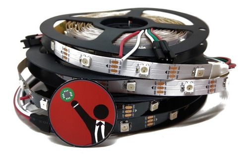 5m Cinta Led N Rgb Ws2812b Ip20 Ws2812 Neopixel 30/m Arduino