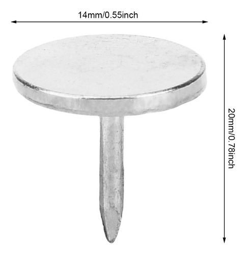 100 Piezas De Muebles Antiguos Redondos Con Forma De Clavo D