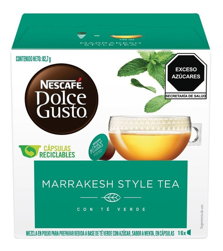 Te Verde Nescafe Dolce Gusto Marrakesh Style Tea 16 Capsulas