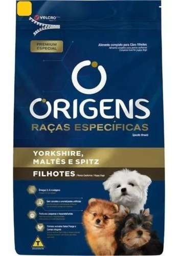 Ração Origens Cães Filhotes York, Maltes E Spitz 10,1kg