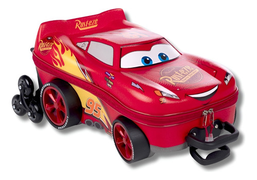 Mochila De Carrinho Cars Mcqueen 3d Infantil Impermeável
