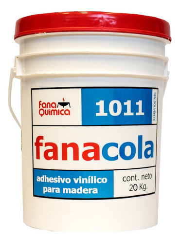 Adhesivo Cola Vinilica Fanacola 1011 | Tacho | 20kg Color Blanco