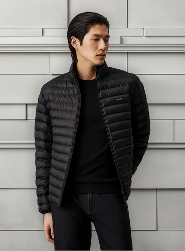 Parka Quilt Negro Calvin Klein