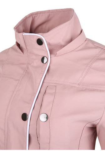 Imagen 5 de 7 de Gabardina Dama Con Gorro Desmontable Impermeable Lj21-100