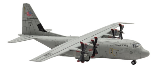 Avión A Escala De Metal Hercules C-130 1:200 Con Base Colecc