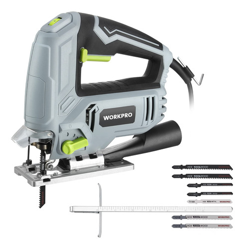 Workpro Jig Saw, Diseo Pesado, 5 Amperios 3000 Spm, Cortador