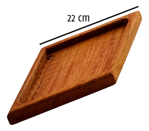 Plato Botanero Organizador Madera Artesanal Plhexa4438r-a