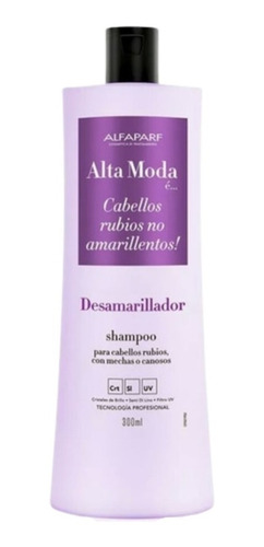 Shampoo Desamarillador Alfaparf De Alta Moda X 300 Ml