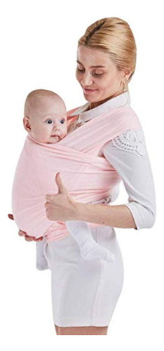 Canguro Frontal Mochila Cómodo Y Seguro Para Bebés Rosa