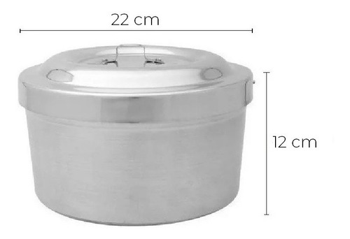 Forma De Pudim Em Alumínio Com Tampa Que Trava 22cm Grande
