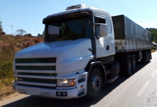 Imagem 1 de 15 de Caminhão Scania T124 6x2 Ano 2001 + Carreta Graneleiro 2009