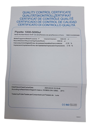 Micropipeta Dlab Volumen Variable Autoclavable