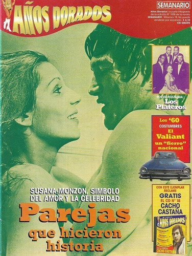 Años Dorados N° 18_susana Gimenez & Monzón_poster Platero