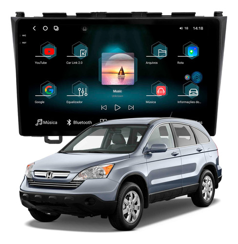 Multimídia Aikon Fóton G3 Crv 2007 A 2011 12+256gb 2k 9p