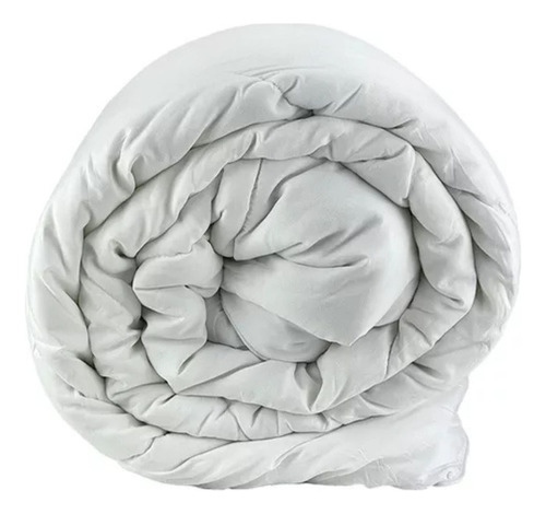 Plumón Edredón Nórdico Seda 1.5 Plazas 150x200cm Invierno Blanco Lisa