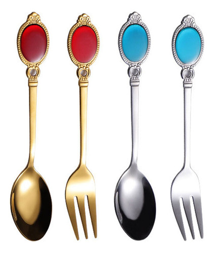 Tenedor De Vajilla Vintage Spoons, 4 Unidades