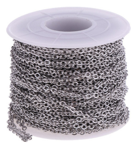 A Acero Inoxidable 2mm Cadena 10yd / Rollo For Collar